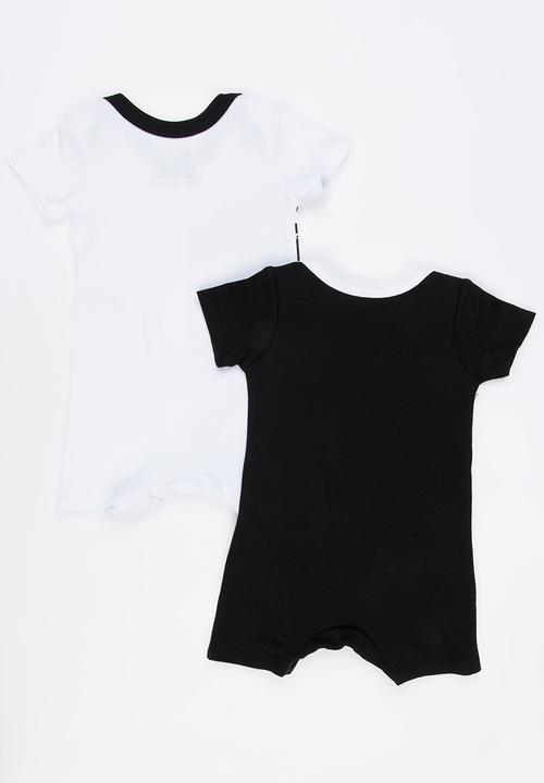 Nike - Oversized Logo Romper 2 Piece Set Black