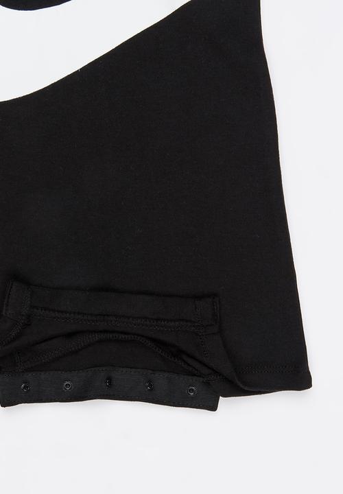 Nike - Oversized Logo Romper 2 Piece Set Black