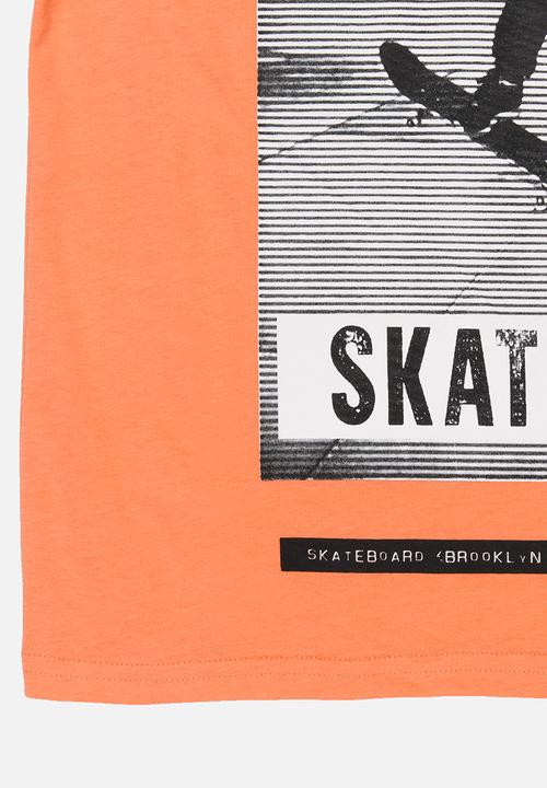 MINOTI - Basic Photographic Skate Park Tee Coral