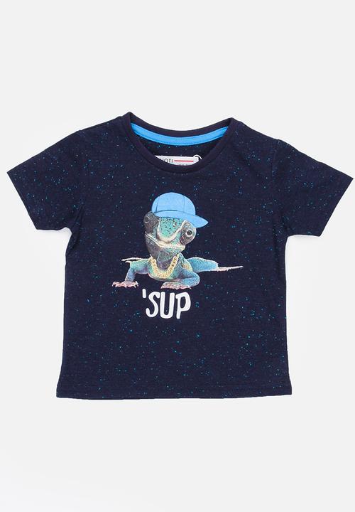 MINOTI - Bugs Printed Photo Tee Blue