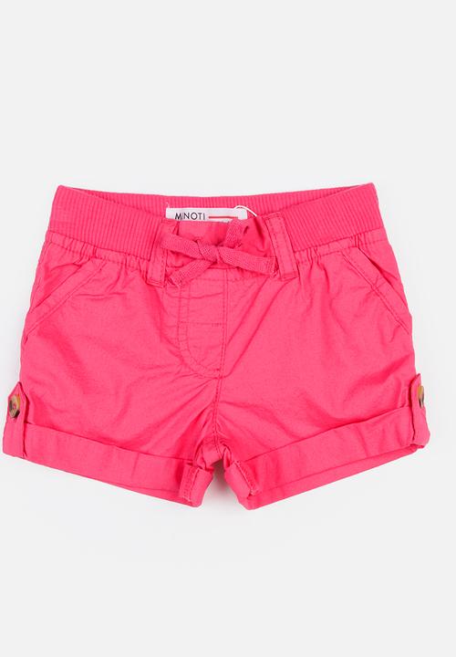 MINOTI - Basic Woven Shorts Dark Pink