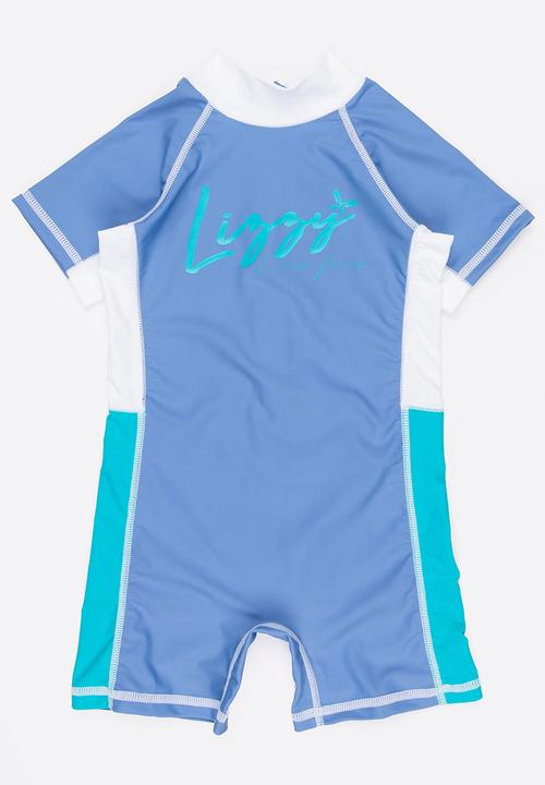 Lizzy - Alaska 1 Piece Rashsuit Pale Blue