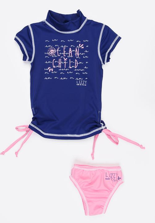 Lizzy - Sybil 2 Piece Rashvest Set Navy