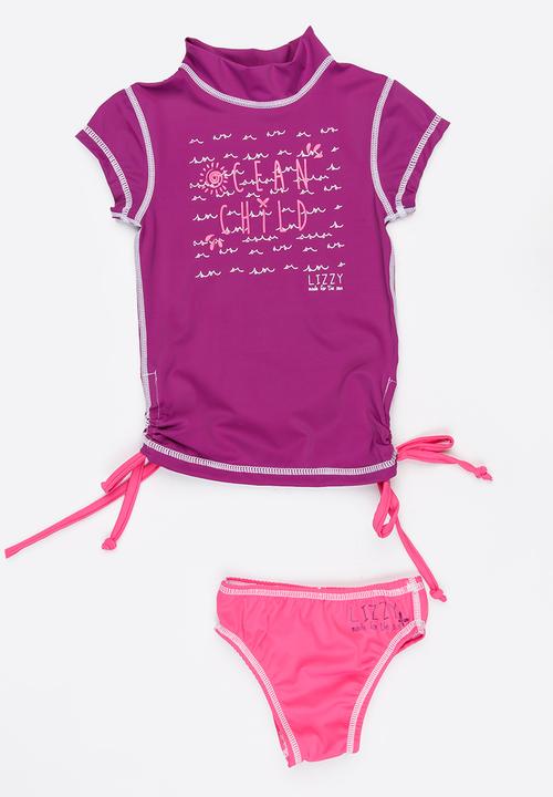 Lizzy - Sybil 2 Piece Rashvest Set Mid Purple