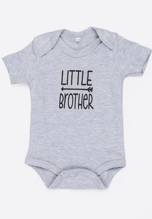Funky Shop - Slogan baby grow - grey