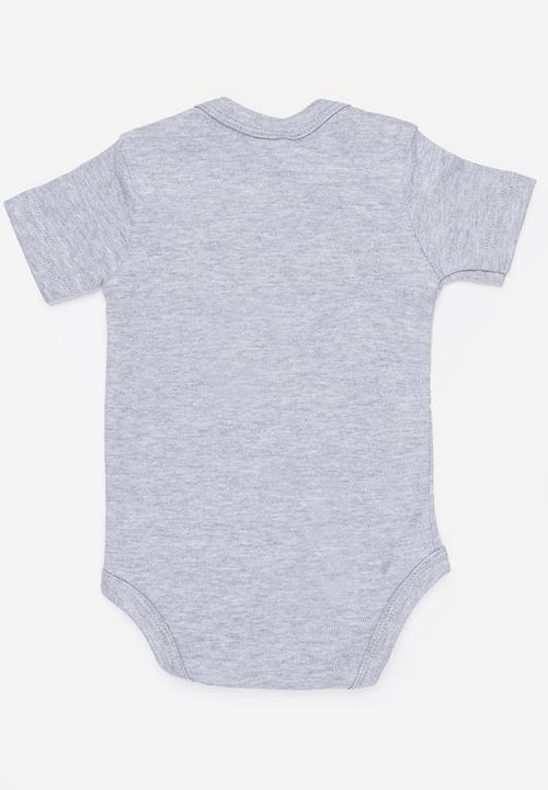 Funky Shop - Little helper baby grow - grey
