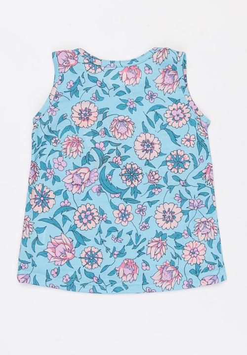 Rip Curl - Summer land tank - blue & pink 