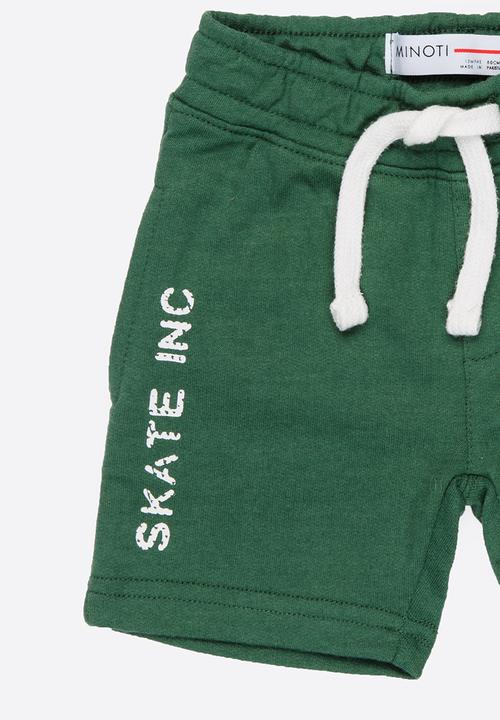 MINOTI - Skate inc fleece shorts - green