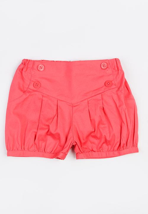 MINOTI - Mexico Woven Paneled Shorts Dark Pink
