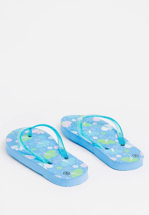 Pop Candy - Printed flip flops - blue 