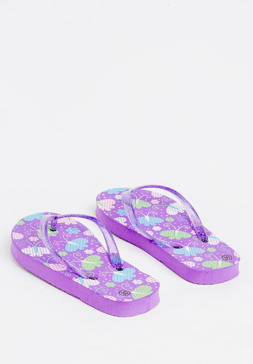 Pop Candy - Printed flip flops - purple 