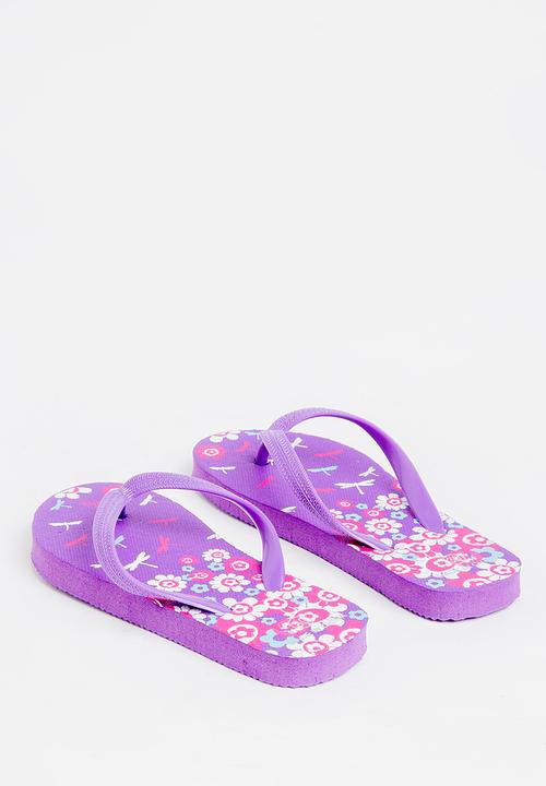 Pop Candy - Printed flip flops - purple