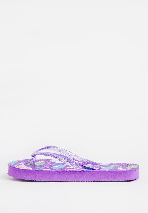 Pop Candy - Printed flip flops - purple 