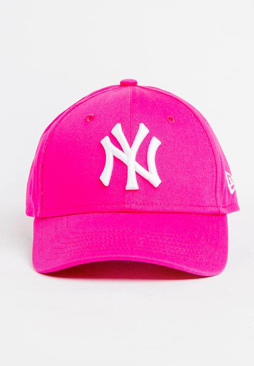 New Era - League basic New York yankees trucker cap - hot pink & white