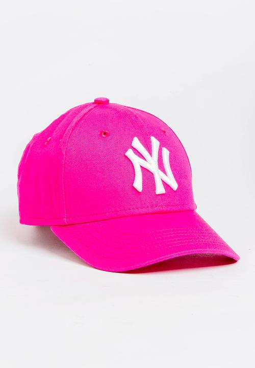 New Era - League basic New York yankees trucker cap - hot pink & white