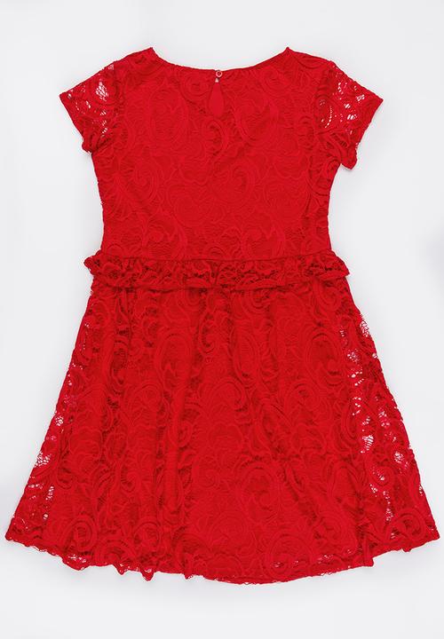 MINOTI - Rebel Lace Dress Red