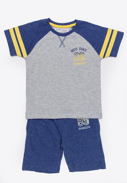 MINOTI - Nap 2 Piece PJ Set Dark Blue