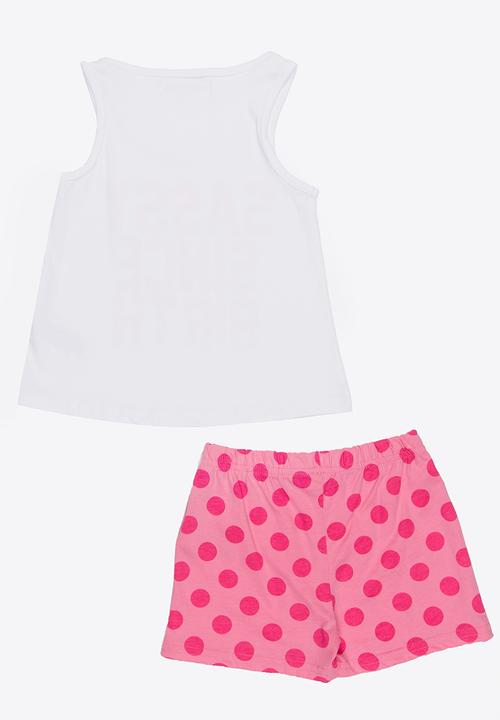 MINOTI - Yawn printed 2 piece pyjamas set - pink
