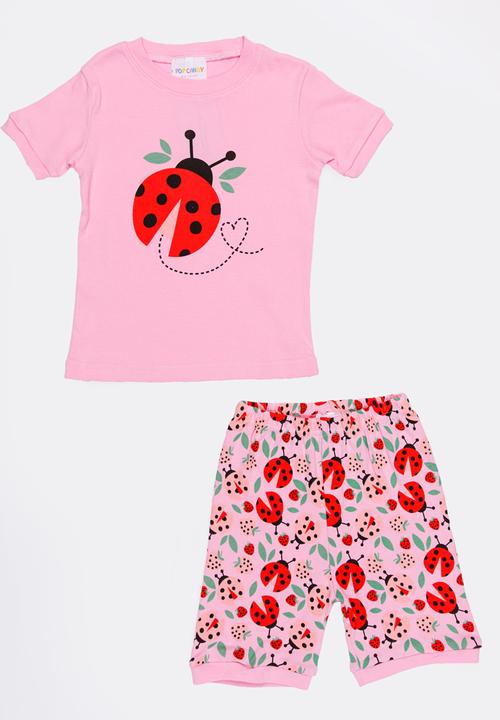 Pop Candy - Short sleeve printed pyjama set - pink  