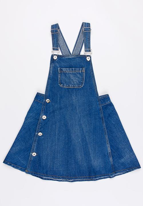 Pop Candy - Dungaree denim dress - blue 