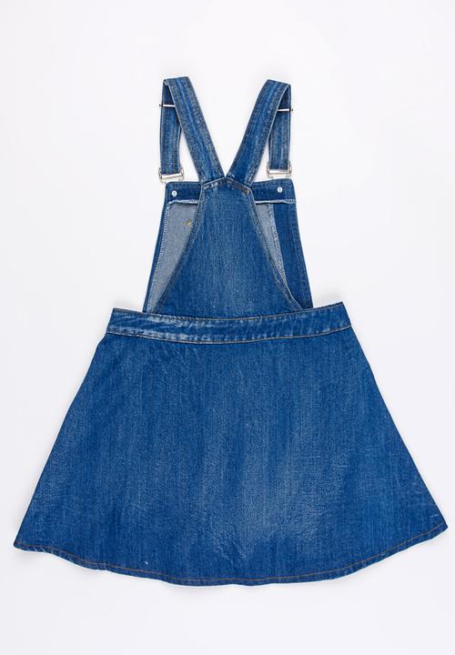 Pop Candy - Dungaree denim dress - blue 