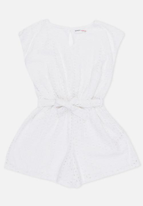 MINOTI - Glasto Brioderie Anglais Playsuit Off White