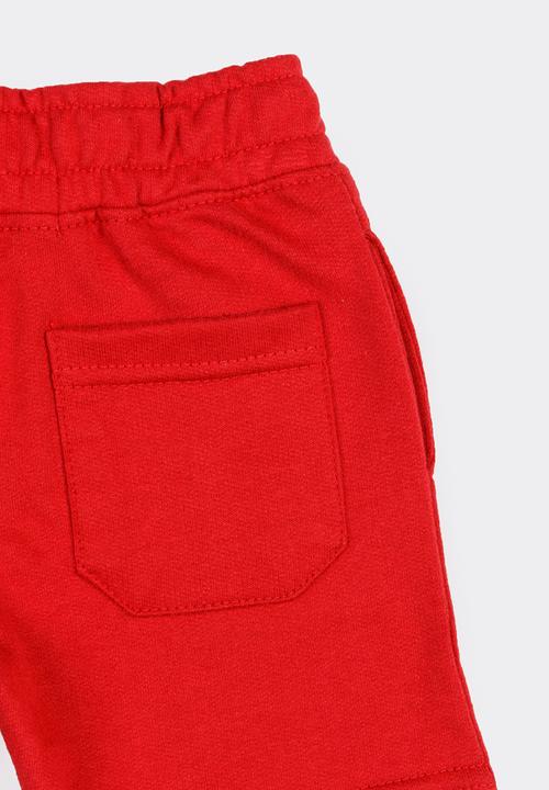 MINOTI - 1995 basic fleece shorts - red