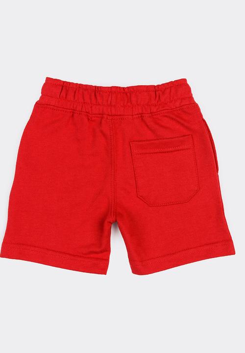 MINOTI - 1995 basic fleece shorts - red
