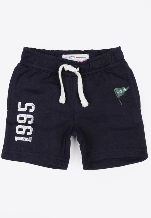 MINOTI - Basic Fleece Shorts Navy