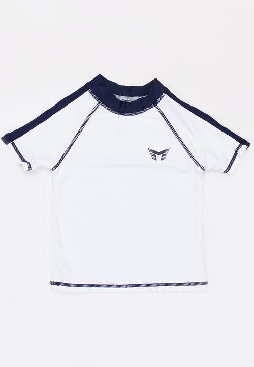 MINOTI - Contrast Rashvest wirh Raglan Sleeves White