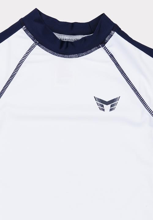 MINOTI - Contrast Rashvest wirh Raglan Sleeves White