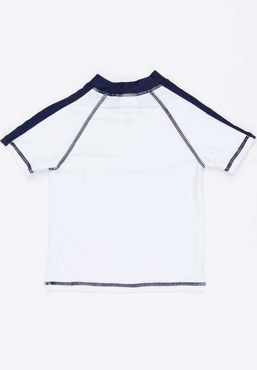 MINOTI - Contrast Rashvest wirh Raglan Sleeves White