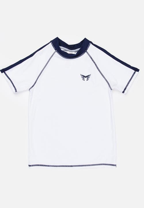 MINOTI - Contrast Rashvest wirh Raglan Sleeves White