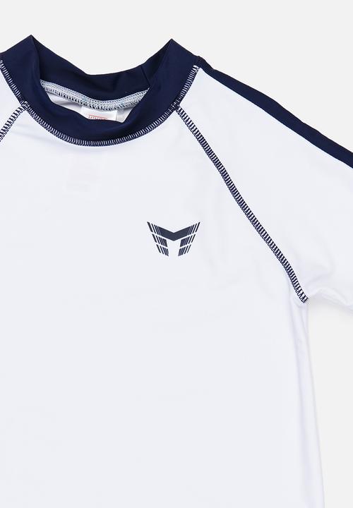 MINOTI - Contrast Rashvest wirh Raglan Sleeves White
