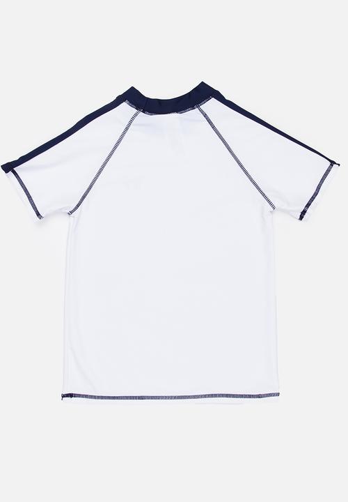 MINOTI - Contrast Rashvest wirh Raglan Sleeves White