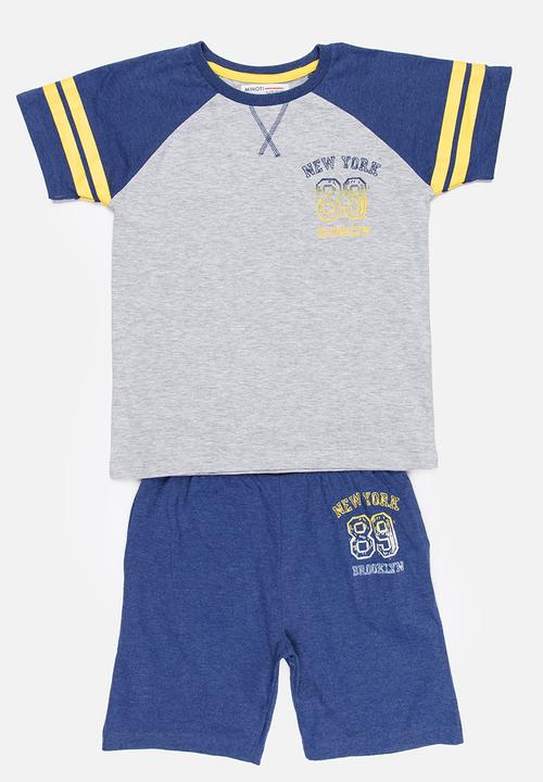 MINOTI - Nap 2 Piece PJ Set Dark Blue