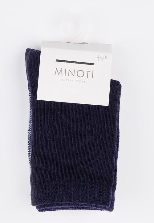 MINOTI - 3 Pack ankle socks - multi