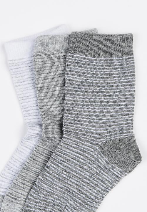 MINOTI - 3 Pack Stripe Socks Multi-colour