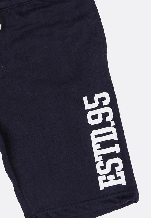 MINOTI - Basic Fleece Shorts Navy