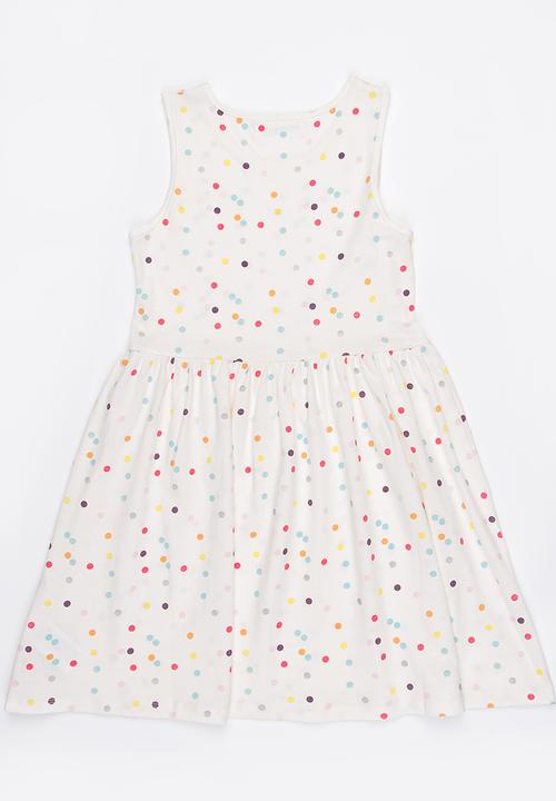MINOTI - Basic Polka Dot AOP Glitter Print Dress Multi-colour