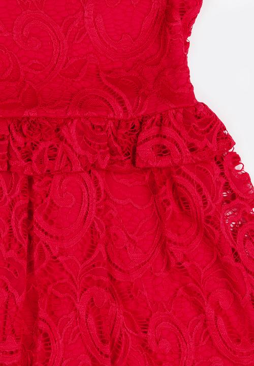 MINOTI - Rebel Lace Dress Red