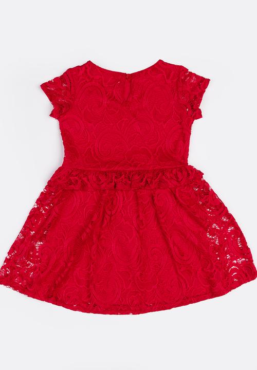 MINOTI - Rebel Lace Dress Red