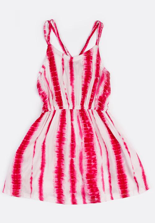 MINOTI - Glasto Tie Dye Criss-Cross Dress Multi-colour
