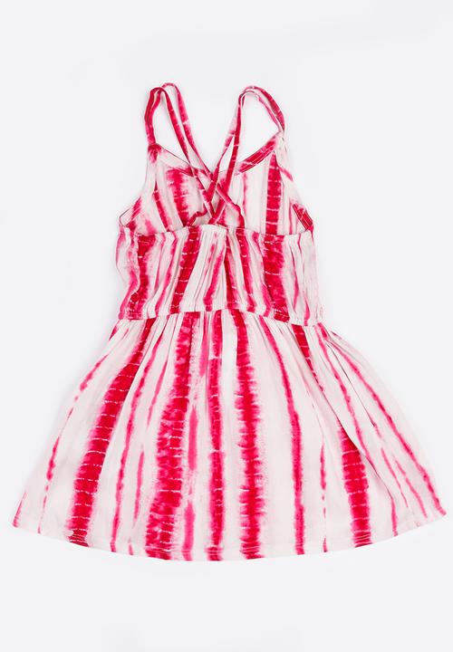 MINOTI - Glasto Tie Dye Criss-Cross Dress Multi-colour