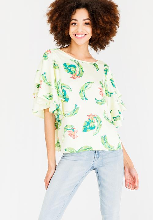 Vero Moda - Kate Ruffle Top Pale Yellow