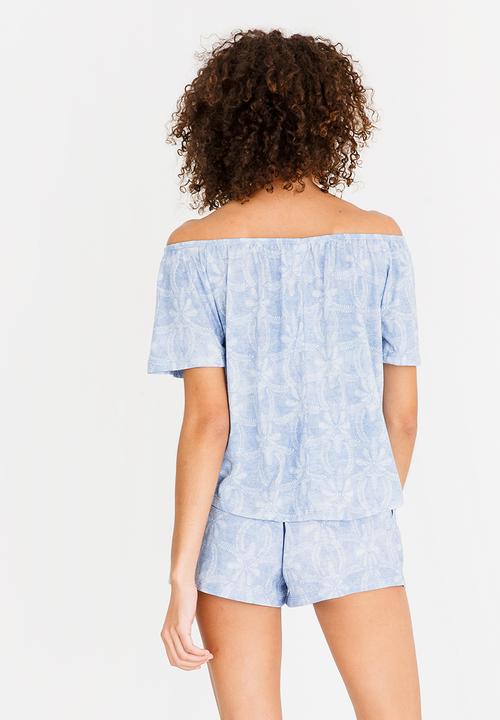 O'Neill - Nali Off Shoulder Top Blue