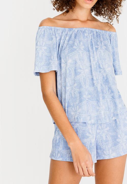 O'Neill - Nali Off Shoulder Top Blue
