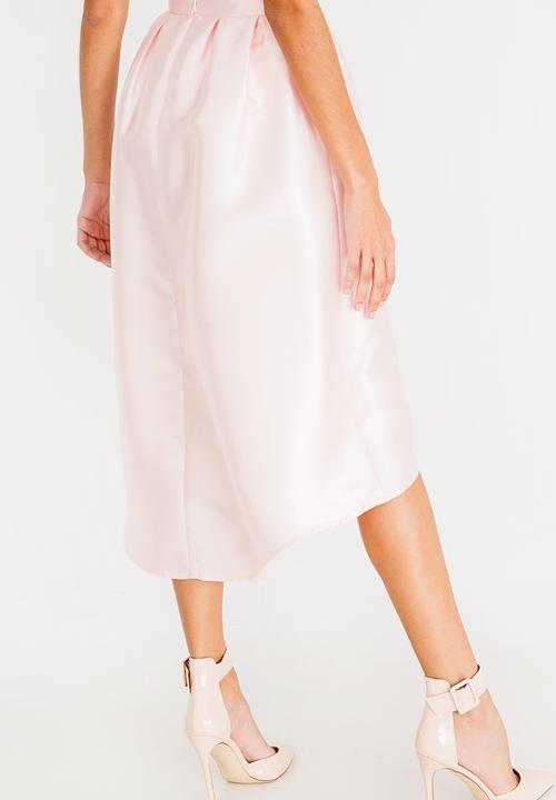 ONLY - Dip hem skirt - Rose