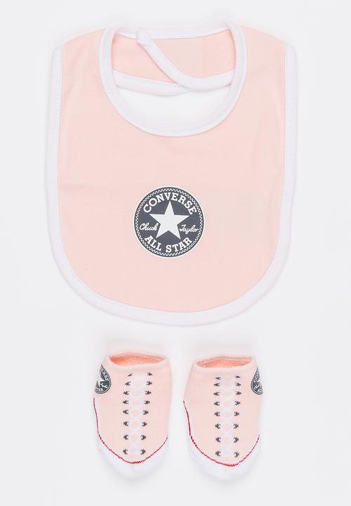 Converse - Converse Chuck bib & bootie set - pink