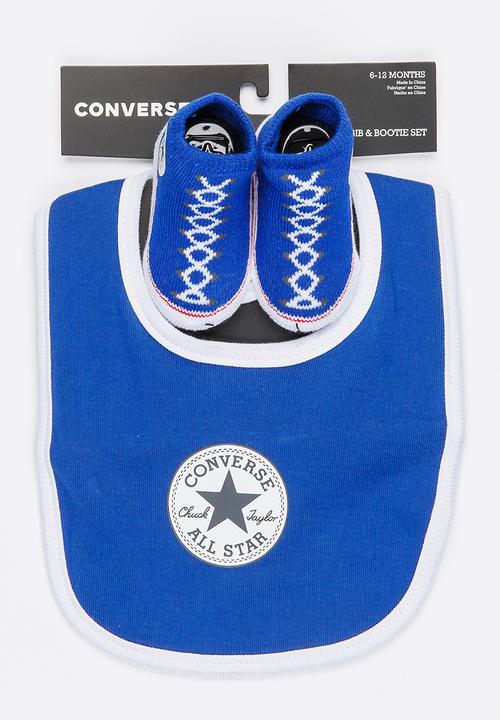Converse - Converse Chuck bib & bootie set - blue 